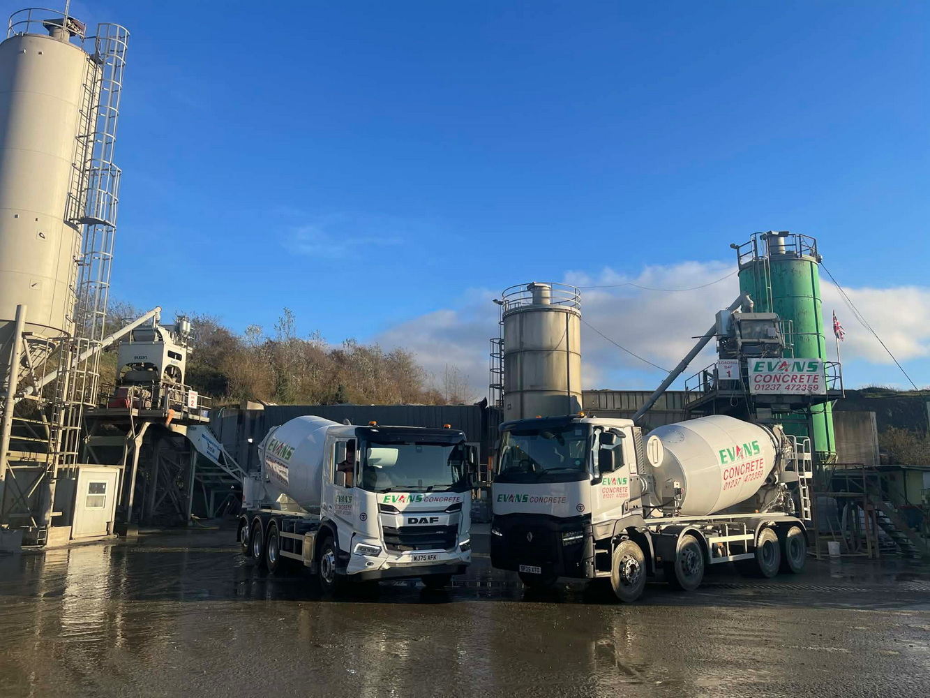 evans ready mix concrete batching plant north devon