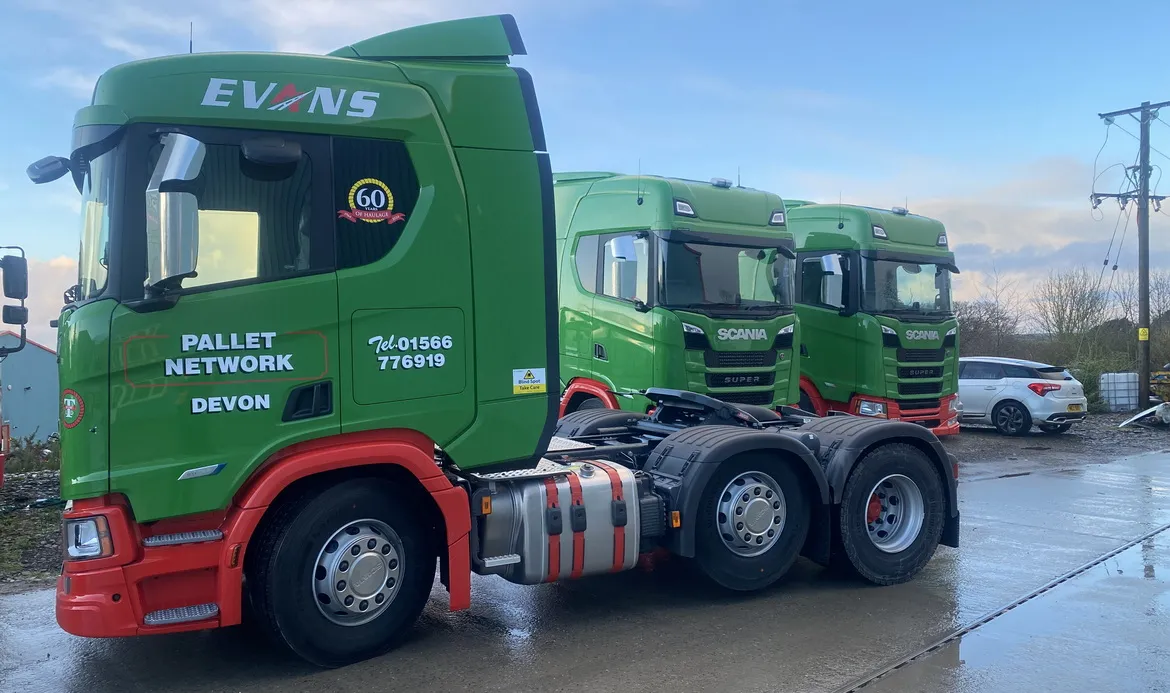 New scanias at evans transport haulage