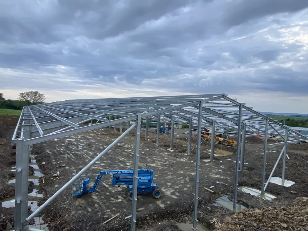 evanstransport palletforce shed building progress 09