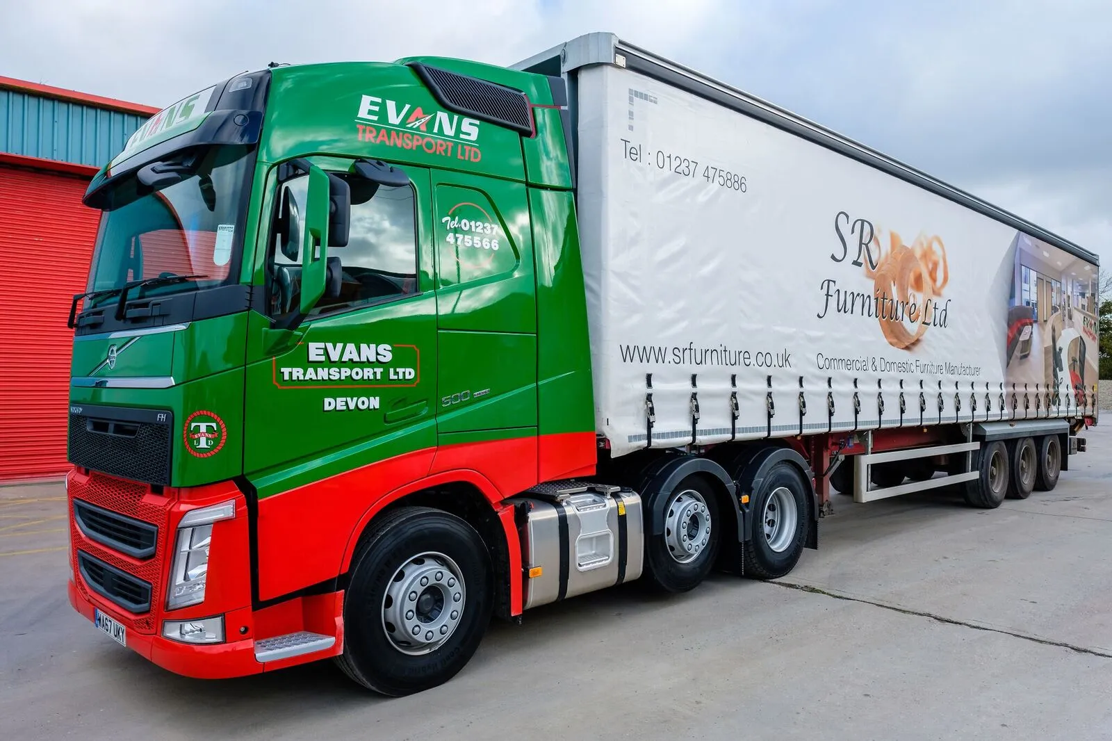 SR Furniture Evans Transport Livery