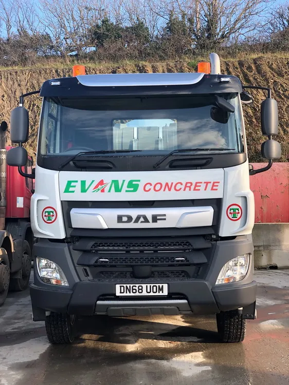 Evans Transport Concrete mixer bideford devon 1