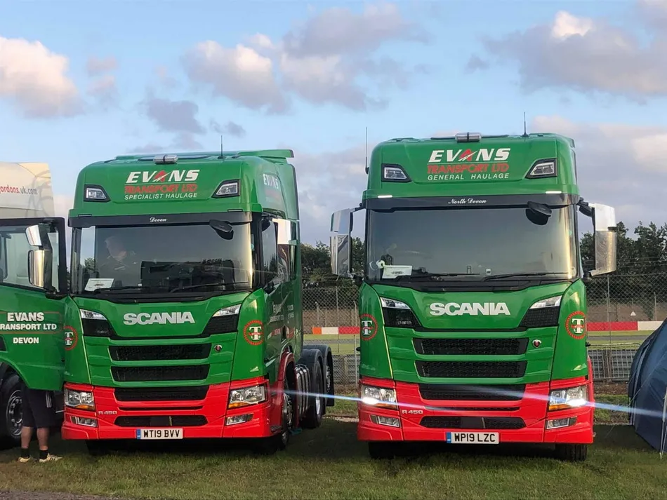 Evans Transport Convoy Park Donington 1