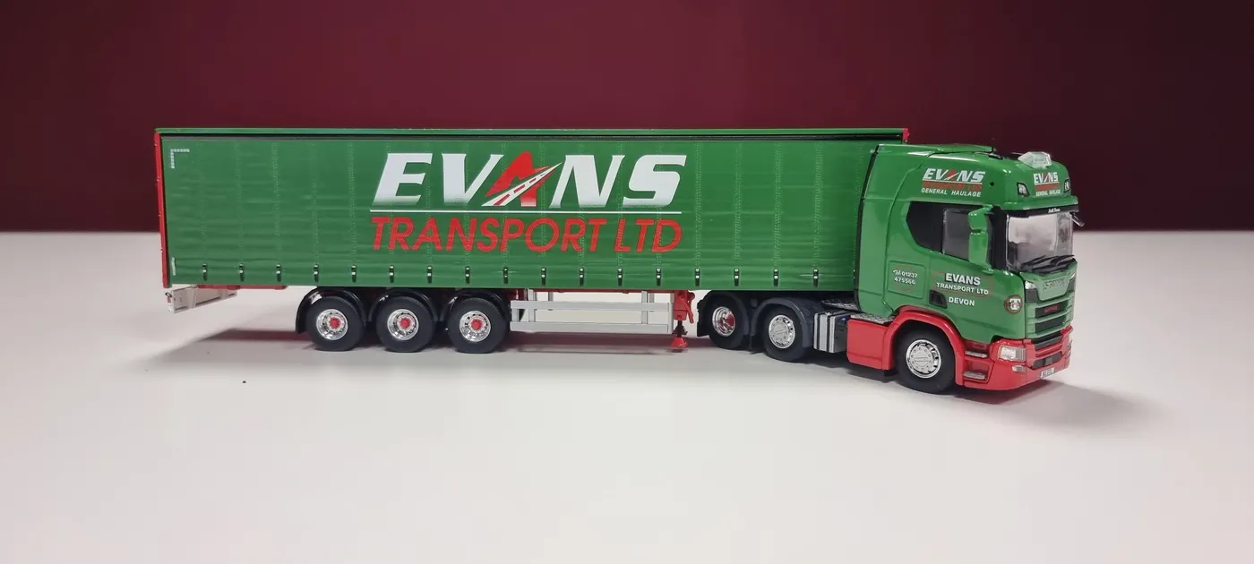 Evans Transport model truck collectable