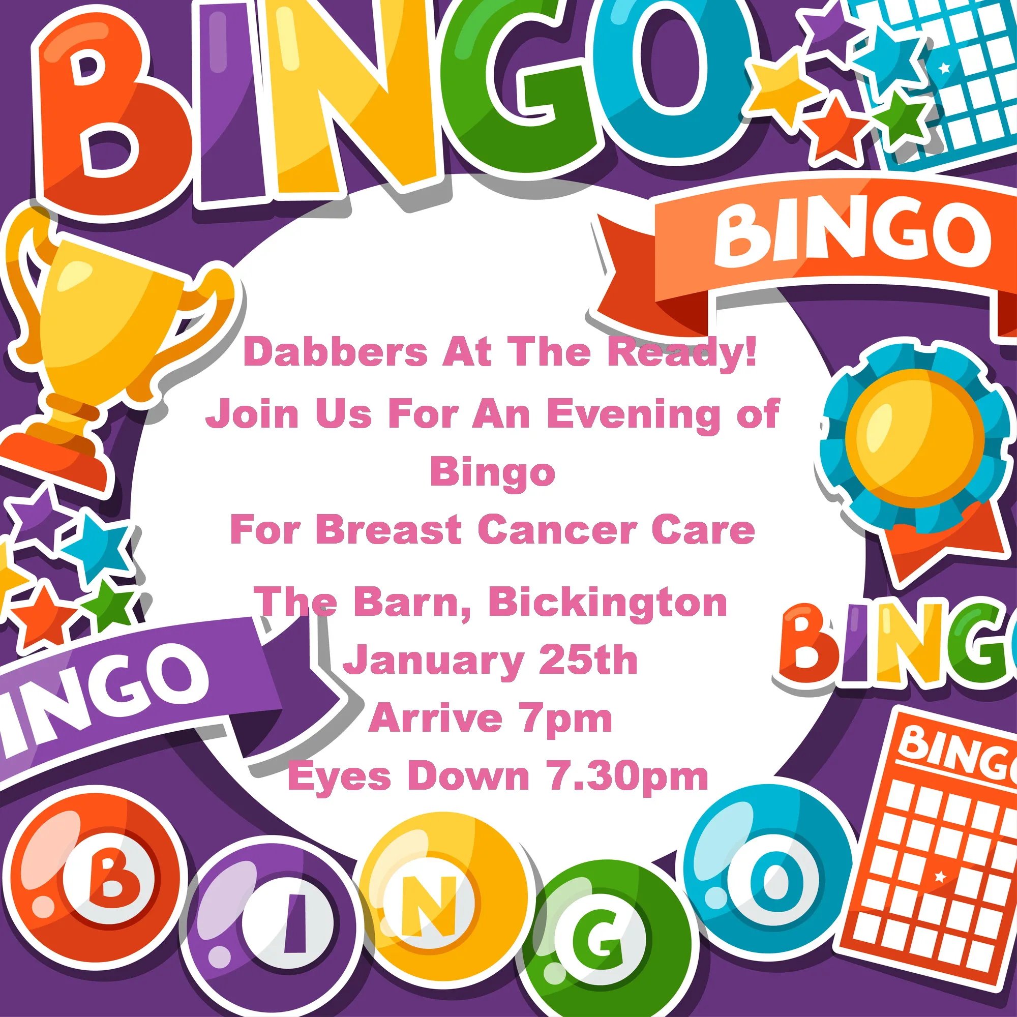 Evans Transport Bingo January
