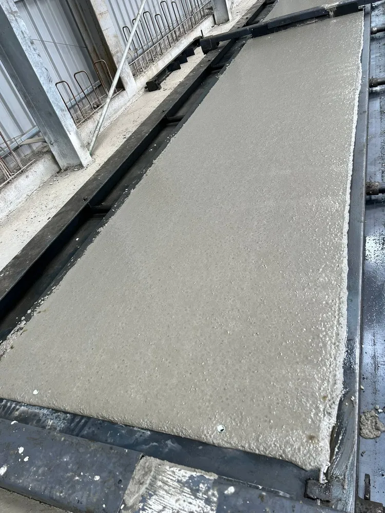 evans transport concrete panelling
