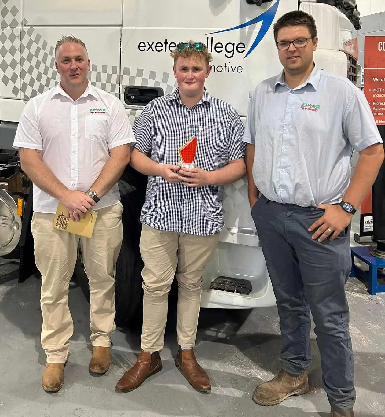 Toby Evans Apprentice of the year