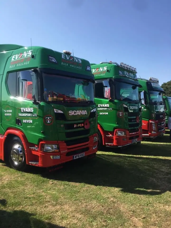 Evans Transport truck show wessex